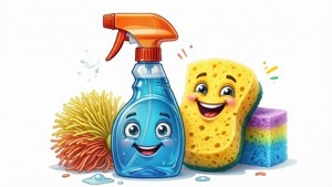 Funny Cleaning Characters