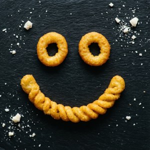 Funyun Smiley Face