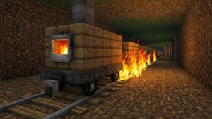 Furnace Minecart Fire