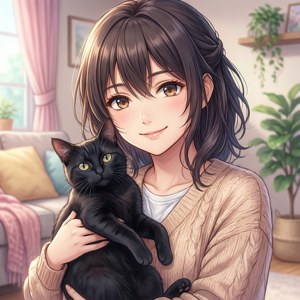 Futaba and the Cat
