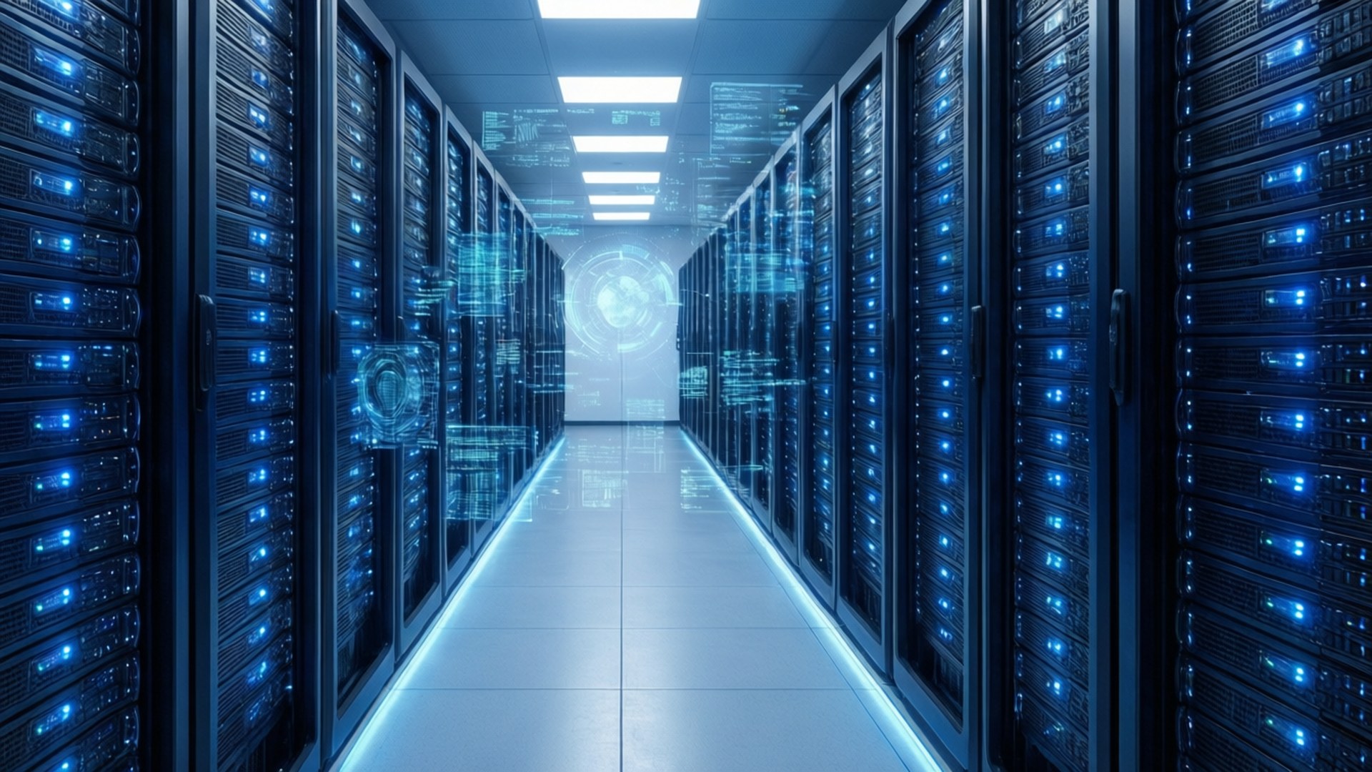 Futuristic Data Center by Wallpapers.art Studio