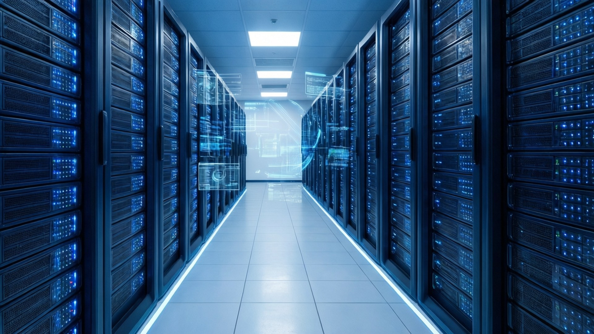Futuristic Data Center by Wallpapers.art Studio