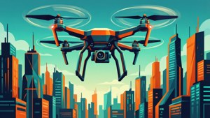 Futuristic Drone Flight