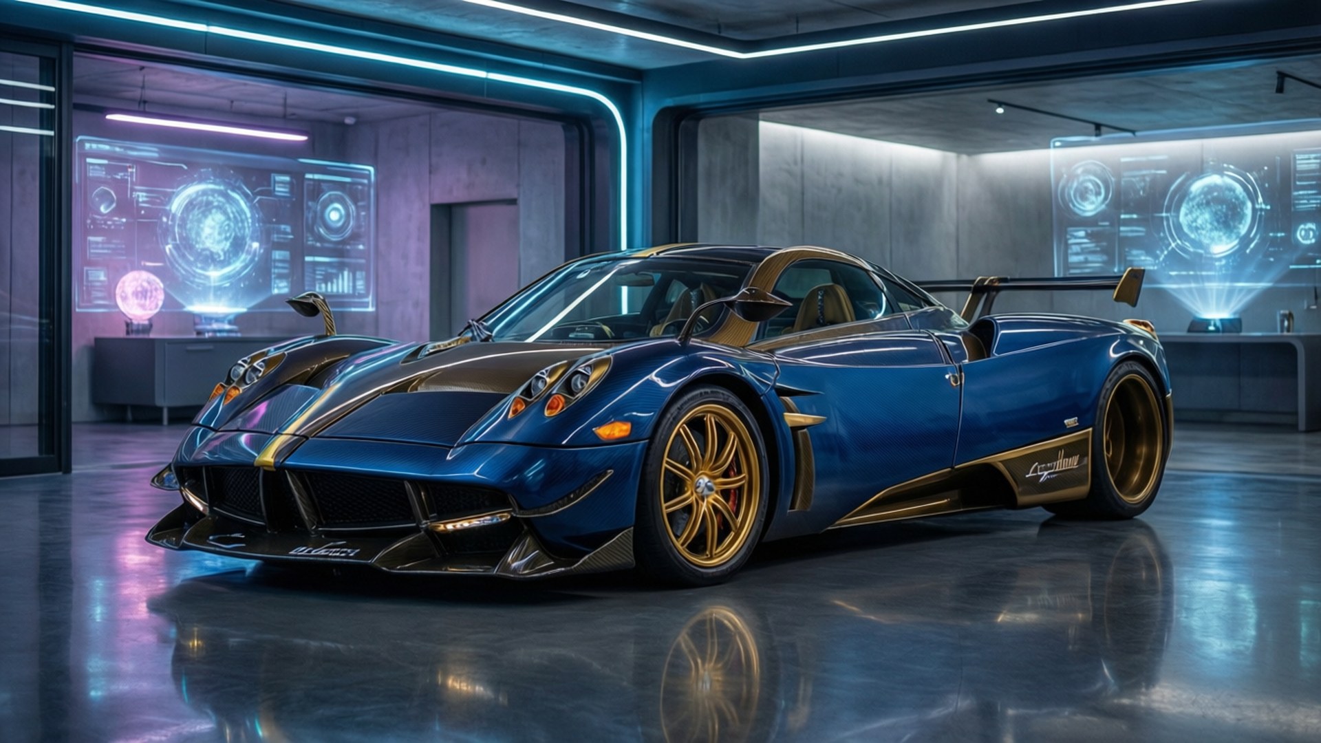 Futuristic Garage by Wallpapers.art Studio