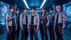 Futuristic Kpop Cyberpunk