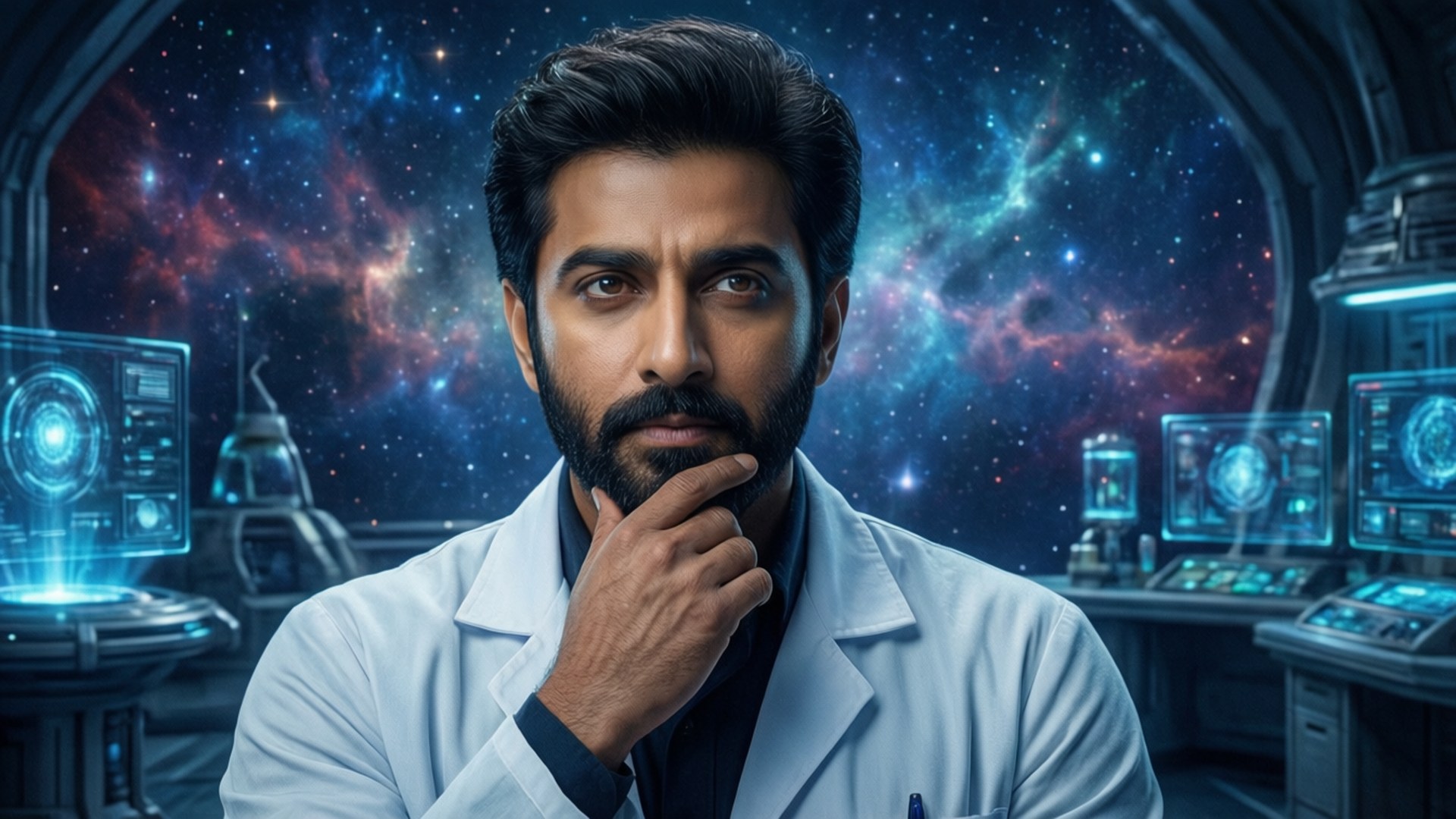 Futuristic Scientist Vision by Wallpapers.art Studio