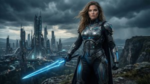 Futuristic Warrior Queen