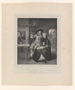 Gabriël Metsu met zijn vrouw Isabella de Wolff