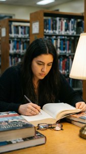 Gabriella Studying