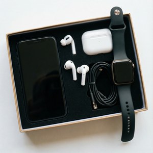 Gadget Unboxing Flatlay