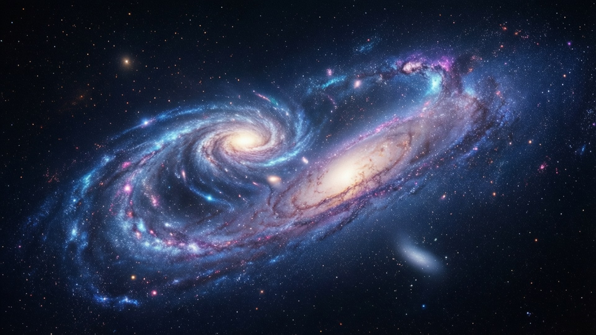Galactic Embrace by Wallpapers.art Studio