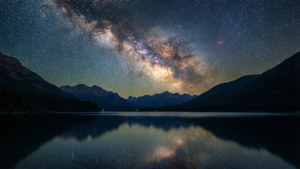 Galactic Reflection Over Lake