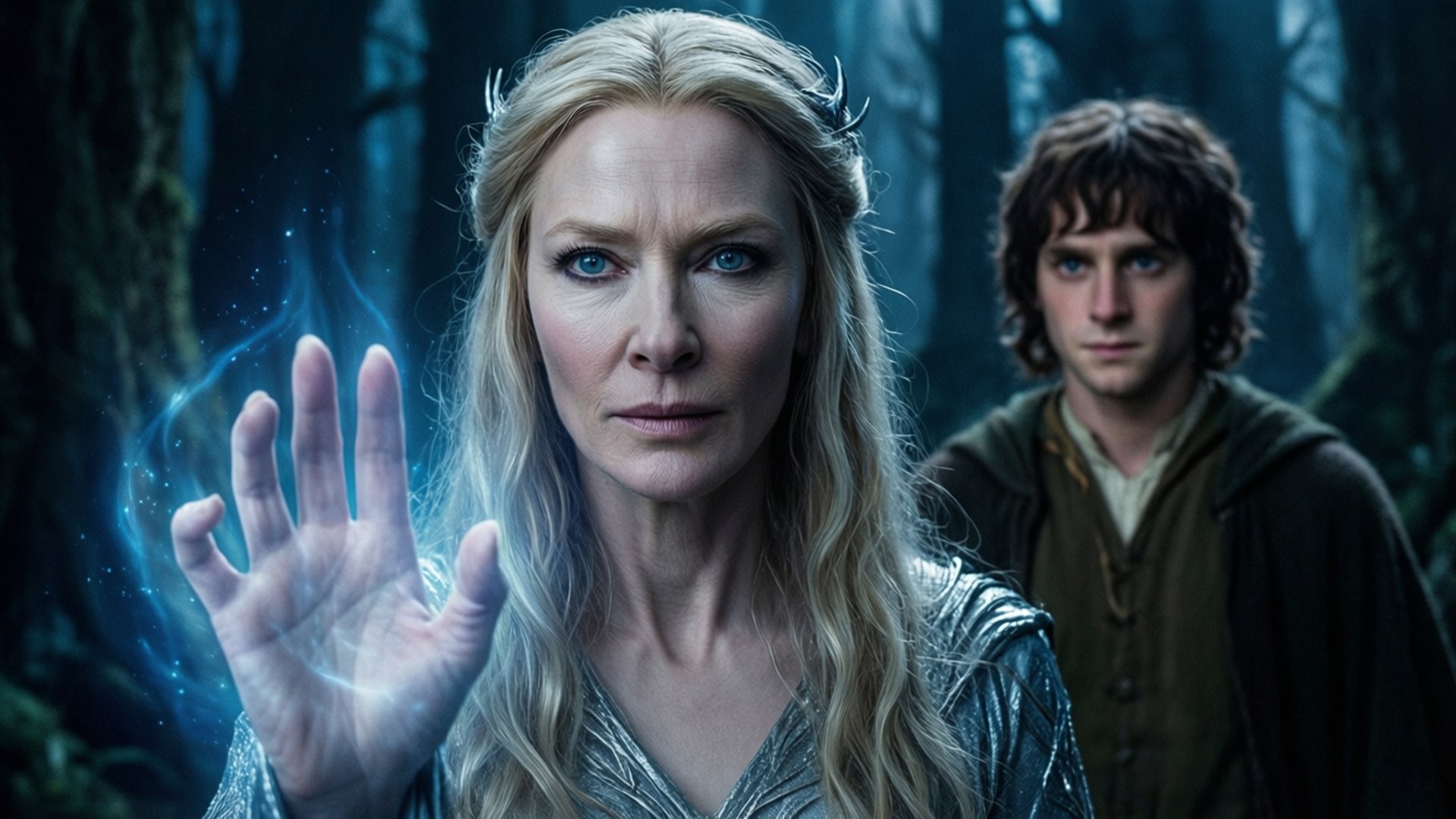 Galadriel and Frodo by Wallpapers.art Studio