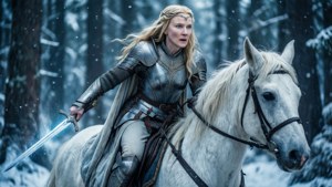 Galadriel on Horseback