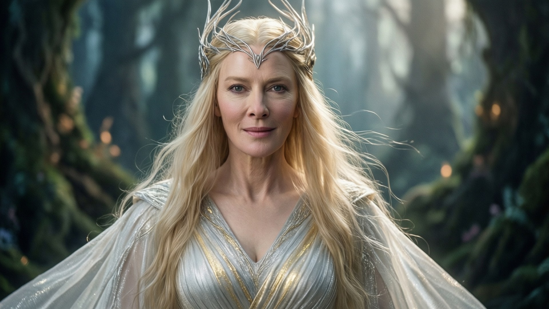 Galadriel's Ethereal Glow by Wallpapers.art Studio