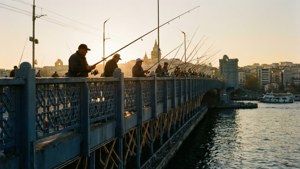 Galata Bridge Fishermen