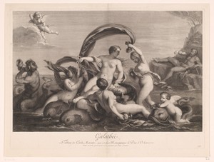 Galatea gadegeslagen door Polyphemus