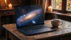 Galaxy Autumn Laptop
