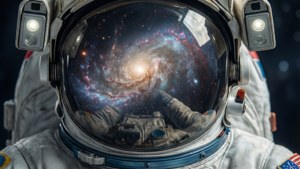 Galaxy in Helmet