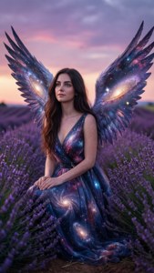 Galaxy Lavender Angel