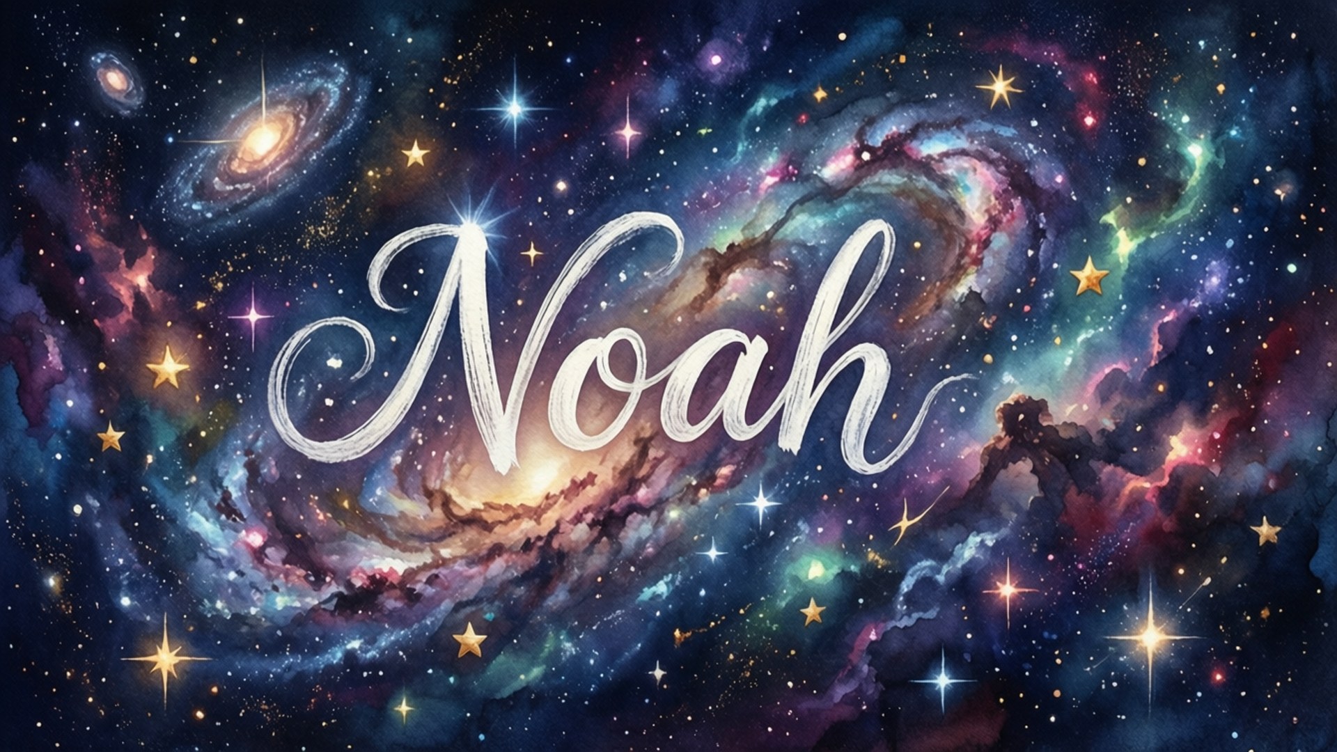 Galaxy Name Art by Wallpapers.art Studio