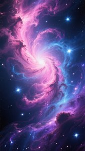 Galaxy Nebula Vertical