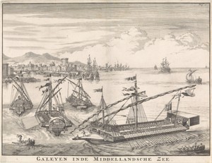 Galeien in de Middellandse Zee