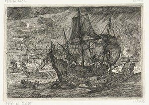 Galeien op zee