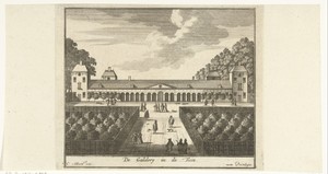 Galerij in de tuin van Paleis Honselaarsdijk