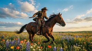 Gallop Through Wildflowers