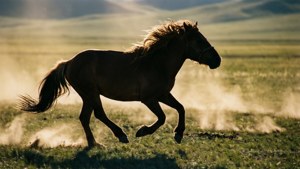 Galloping Horse Silhouette