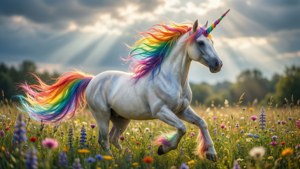 Galloping Through Flowers