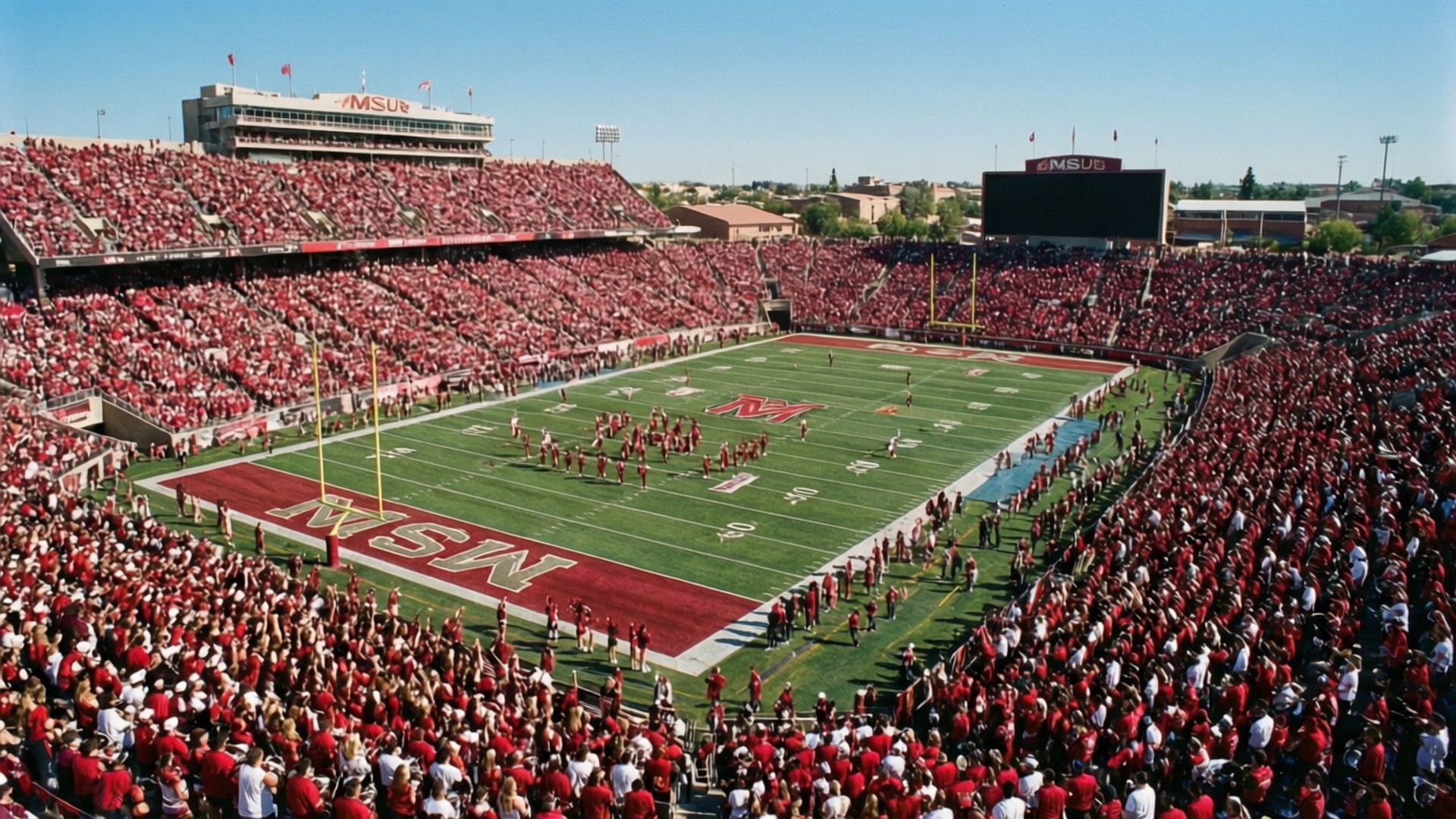 Game Day Aerial by Wallpapers.art Studio