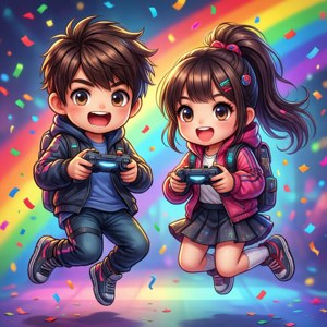 Gamer Duo Celebration