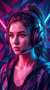 Gamer Poly Neon