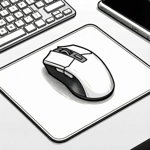 Gaming Mouse Line Art