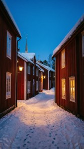 Gammelstad Snowy Alley