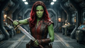 Gamora Ready for Battle