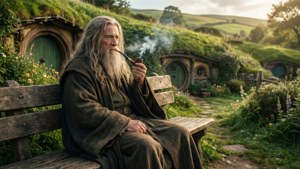Gandalf in the Shire