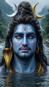 Ganga on His Head