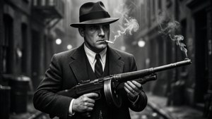 Gangster Noir with Tommy Gun