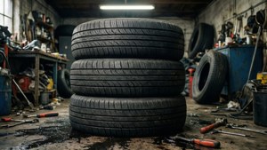 Garage Tire Stack