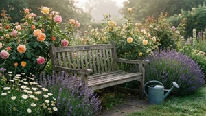 Garden Bench Serenity