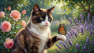 Garden Butterfly Encounter