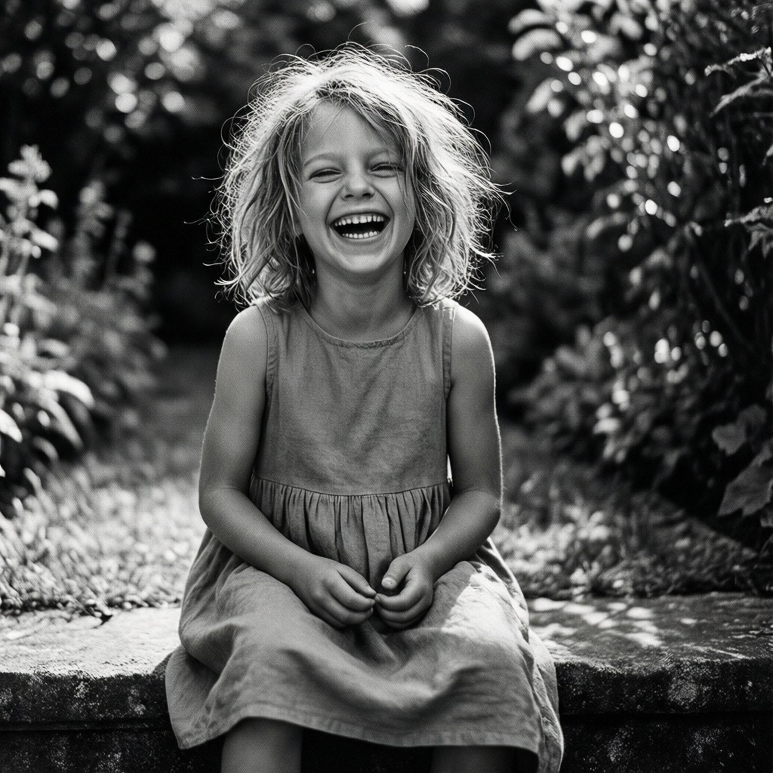 Garden Laughter by Wallpapers.art Studio