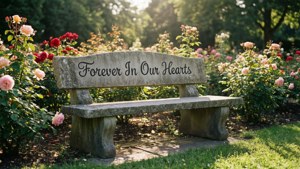 Garden Memorial Bench