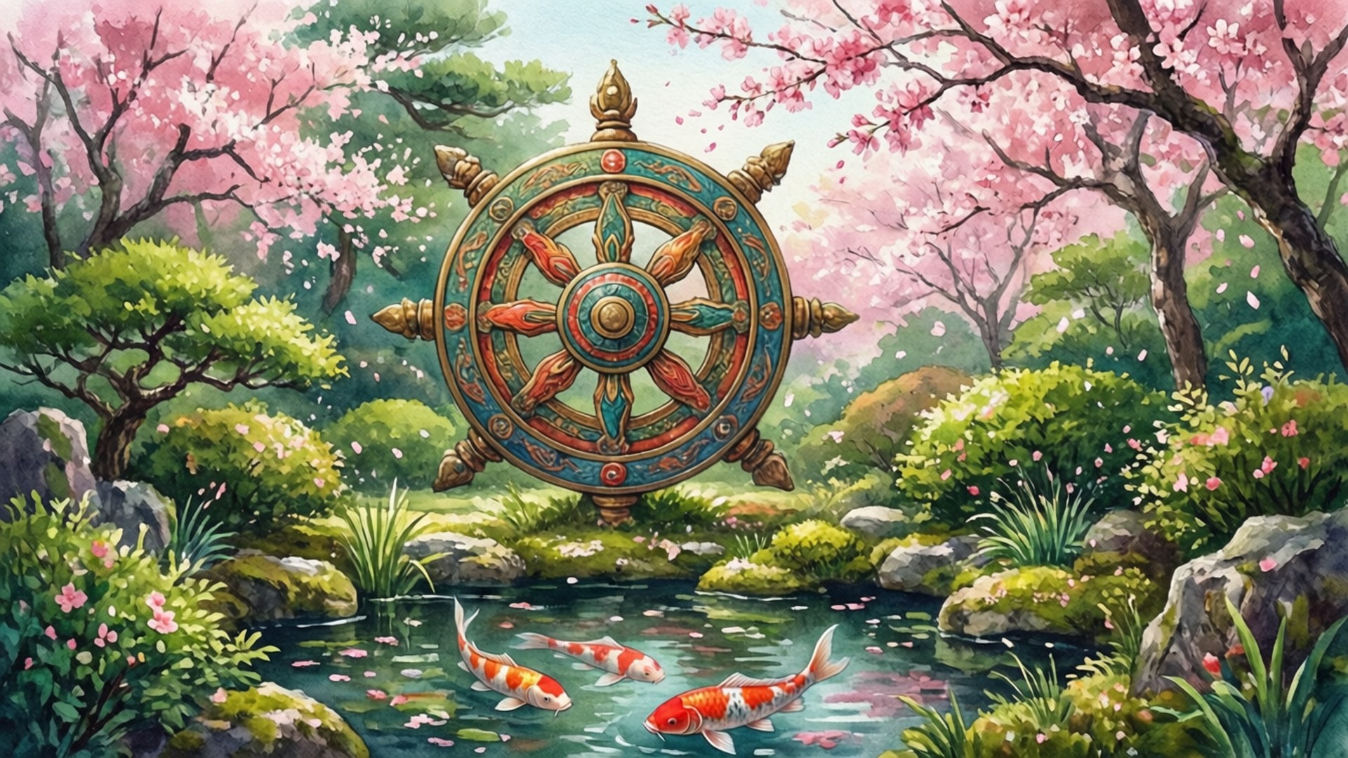 Garden of Spokes by Wallpapers.art Studio