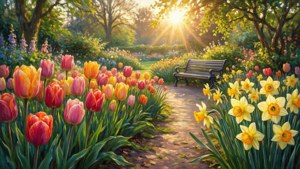 Garden Path in Bloom