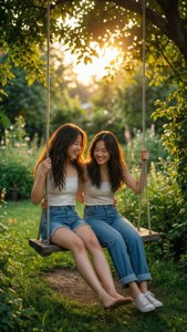 Garden Swing Besties