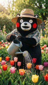 Gardener Kumamon Bear